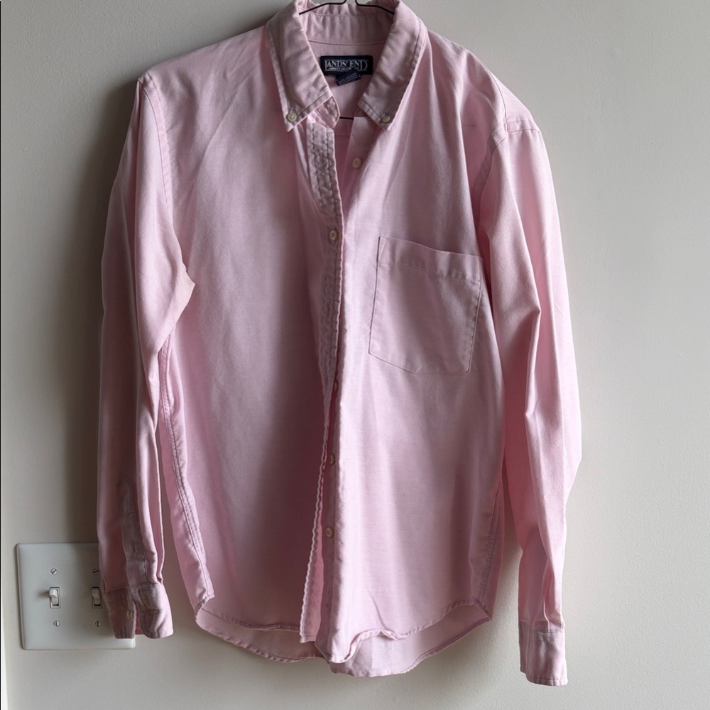 Soft Pink Button-Down Womens Shirt